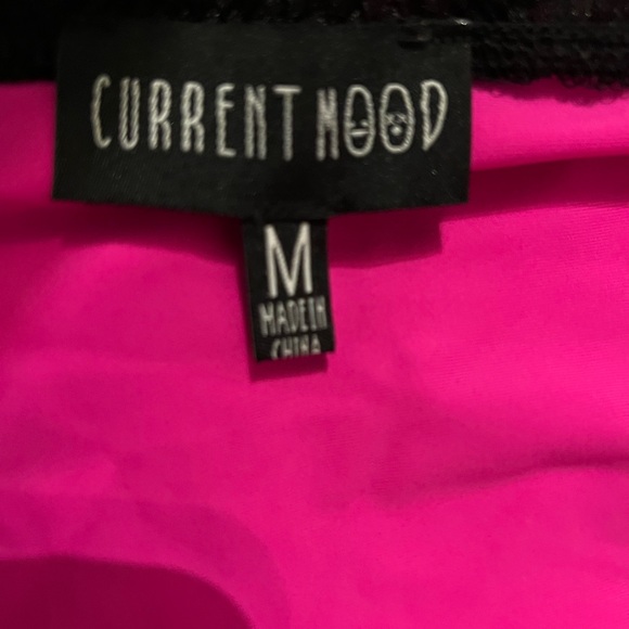 Dolls Kill Current Mood Contrast Trim Mesh Pink and black Medium Dress - Picture 3 of 6